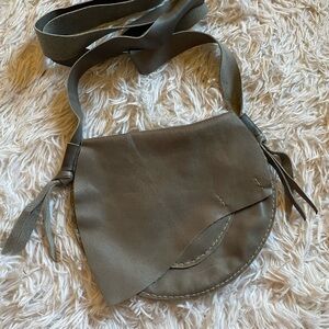 BERNICE LONDON Grey Leather Pouch